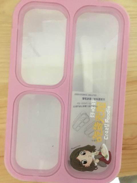 Yooyee Mini Sekat 3  Lunch Box Yooyee Sekat 3 Yooyee 606 + 5 Sponge Spon