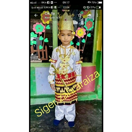 baju adat lampung anak laki-laki