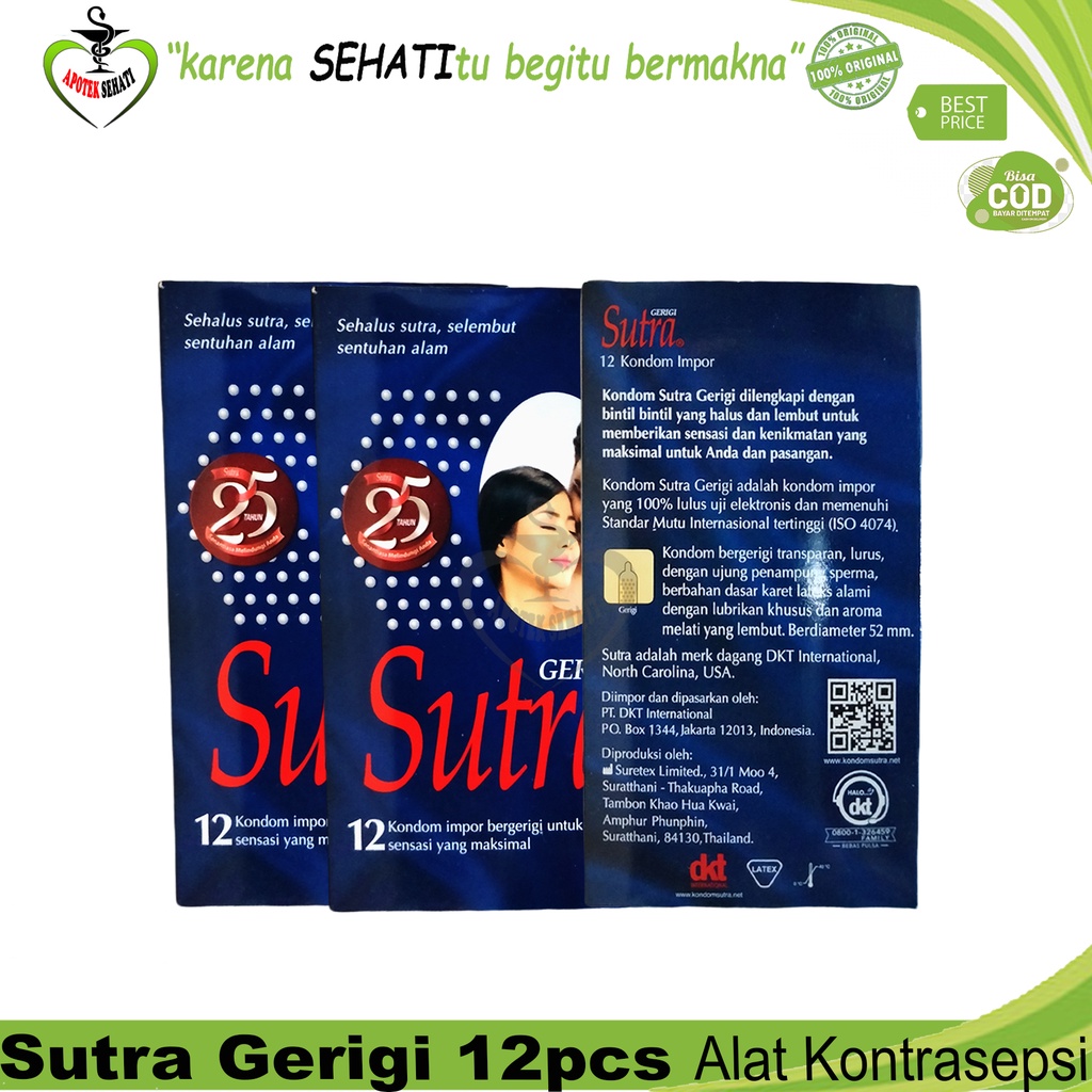 Ready Stok Sutra Gerigi Isi 12 Pcs / Privasi Di Jamin Aman