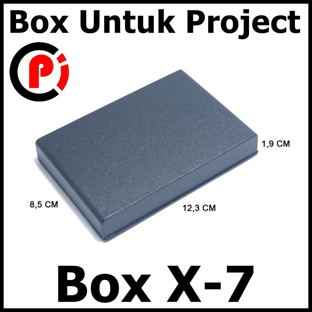 BOX X 7 HITAM PLASTIK X7 12,5x8.5x1.7 cm Elektronika Elektronik
