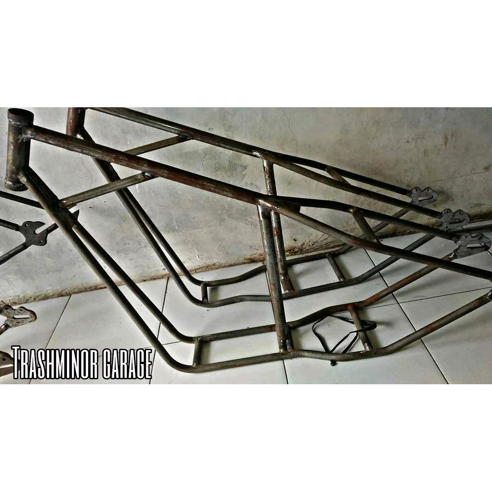 Frame Rangka Chopper Bobber Hardtail Binter