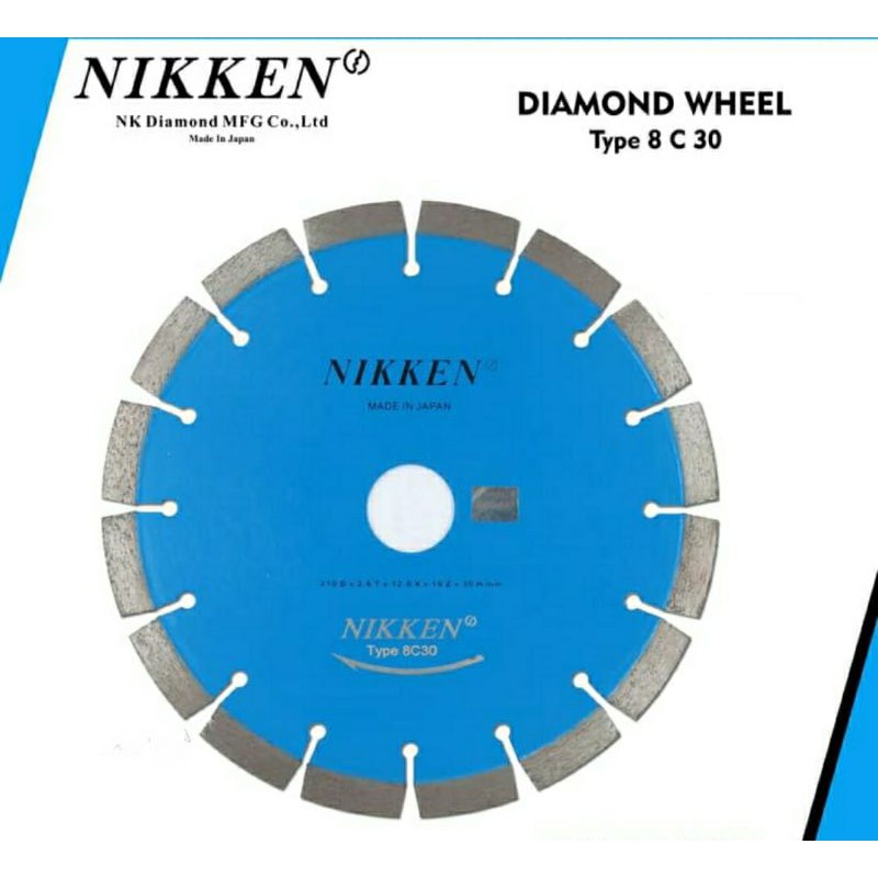 NIKKEN-Diamond Wheel 9" Dry / Pisau Potong Beton,Granit,Aspal 9-C-30