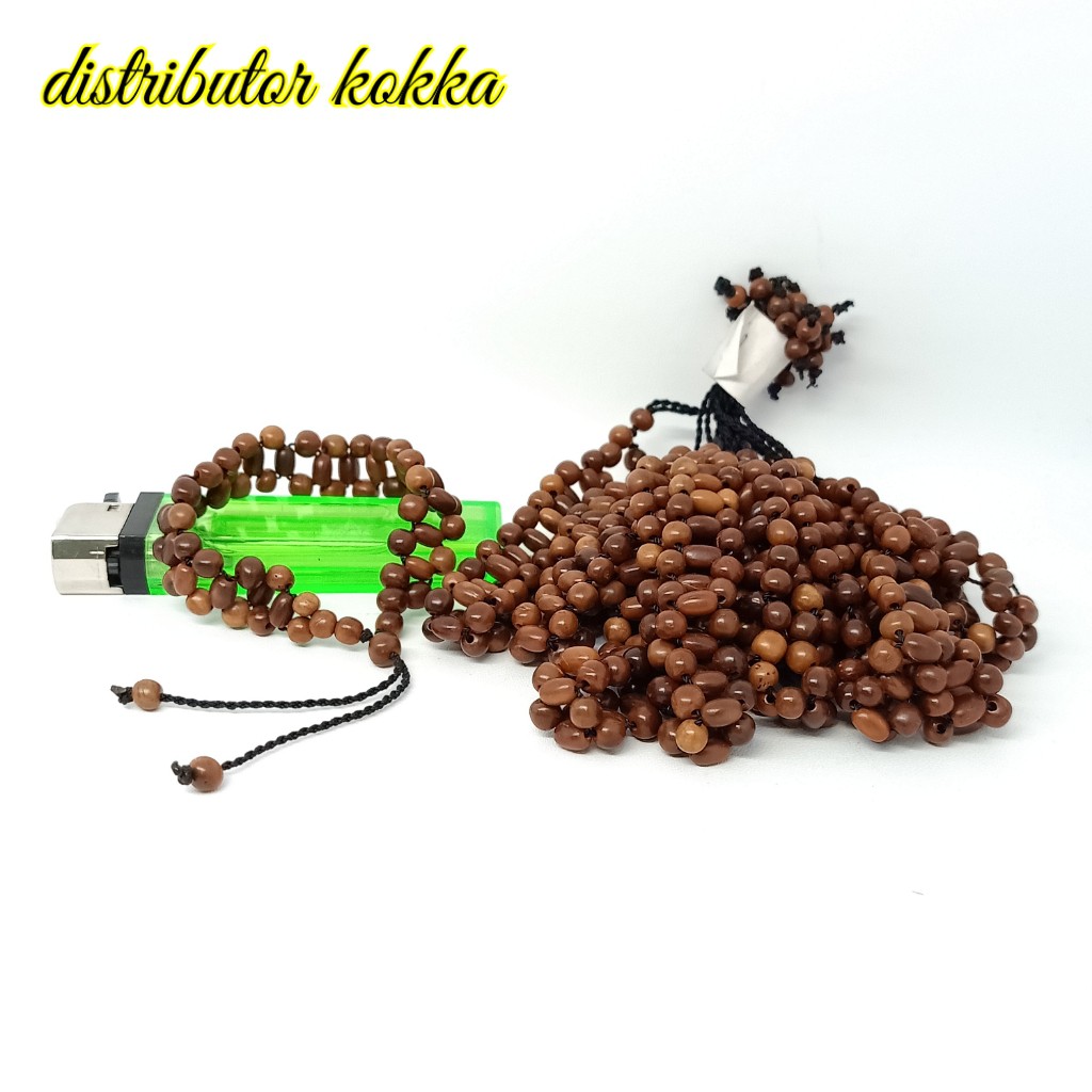 ( SUPER MURAH ) Harga grosir 10 pcs gelang Kokka kaukah rel oval halat bulat coklat