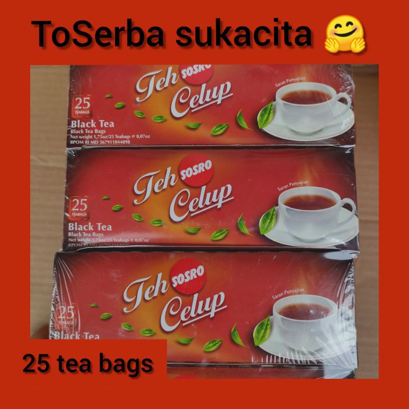 

Teh SOSRO Celup ... Black tea ... 25 tea bags