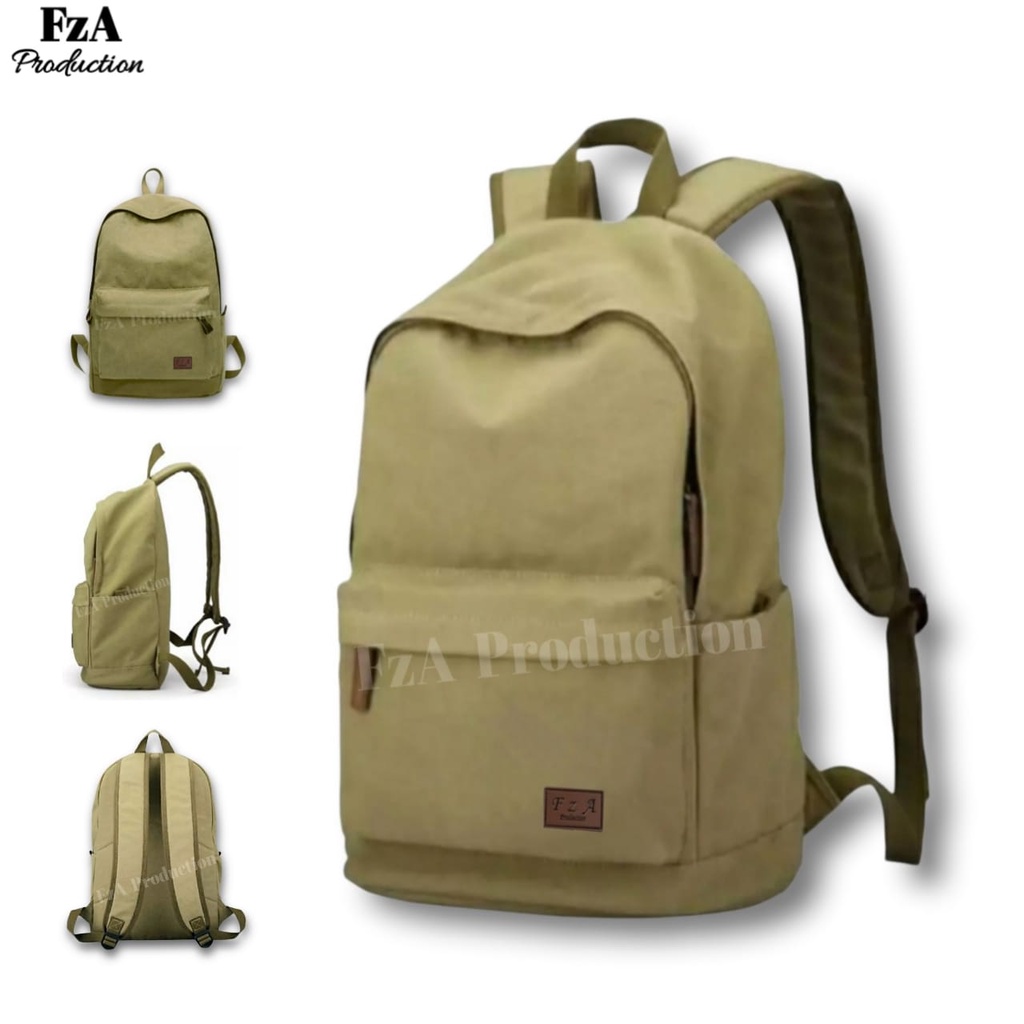 Big Promo..Tas Ransel Distro sekolah kuliah Kerja Pria 4286CV Tas Premium - Ads Navy-Brown