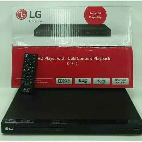 Miliki DVD Player LG DP542 USB GARANSI RESMI - Hitam Limited