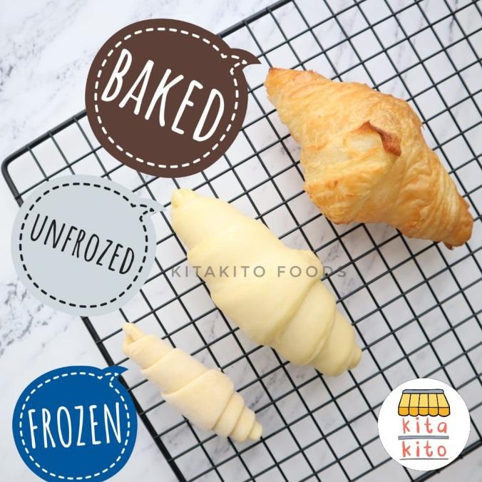 

MAKANAN BEKU / CROISSANT BUTTER FROZEN HALAL | CROFFLE CROISSANTS DOUGH HALAL NON COD