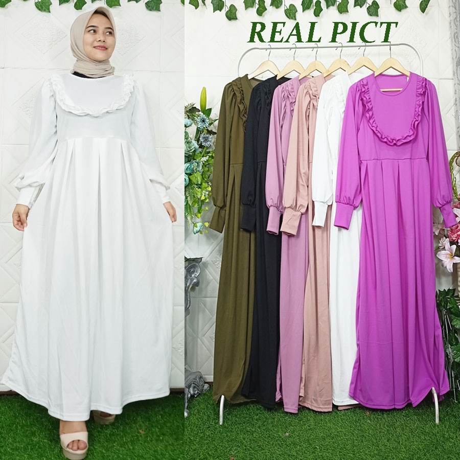 GAMIS CERUTY BABYDOLL DRESS PANJANG CARLINA FASHION