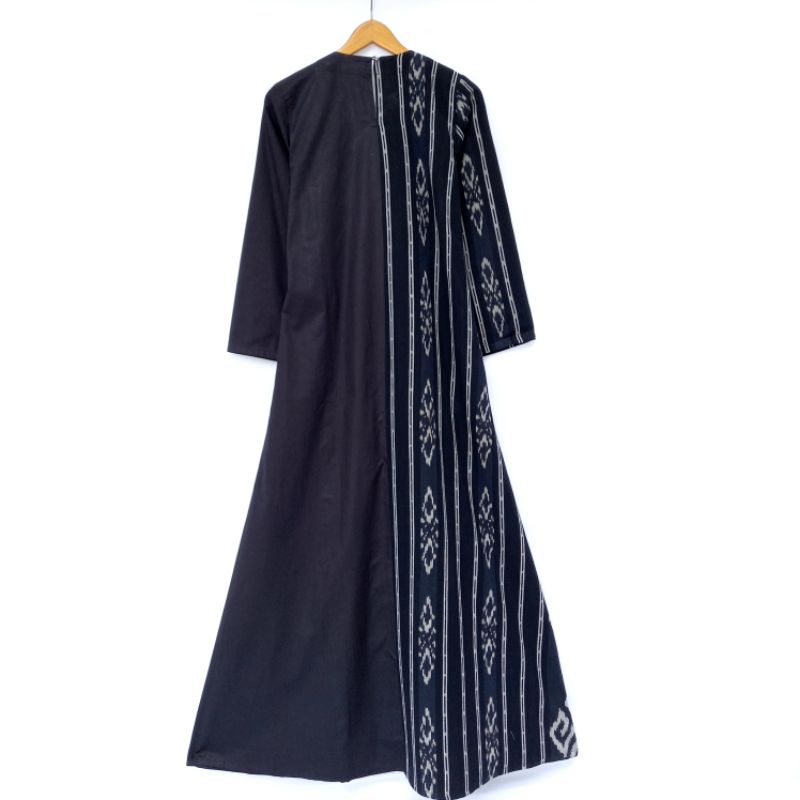 Gamis Tenun WTP 22 Hitam