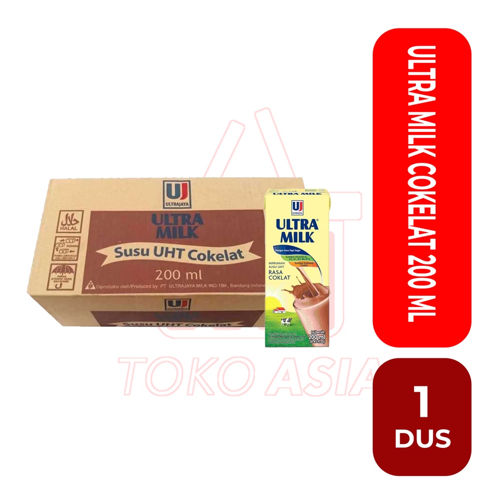

ULTRA MILK COKELAT 1 DUS (24X200ML)