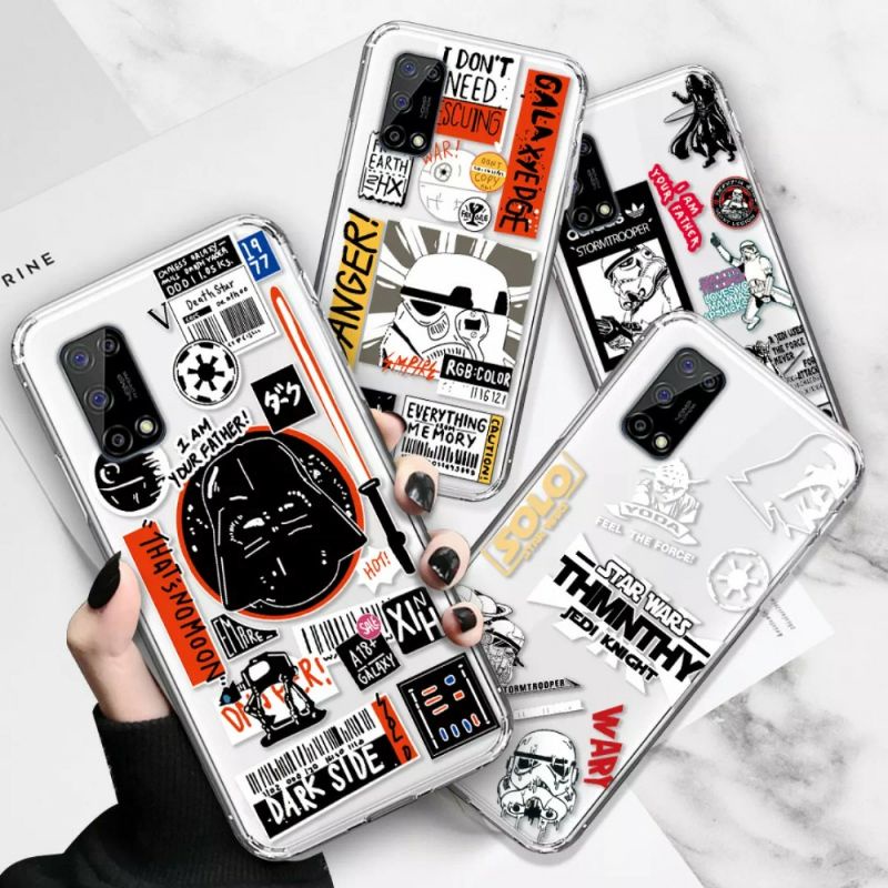 Case Realme C17 Realme 7i Realme 7 Case Printing Sticker Motif Star Wars
