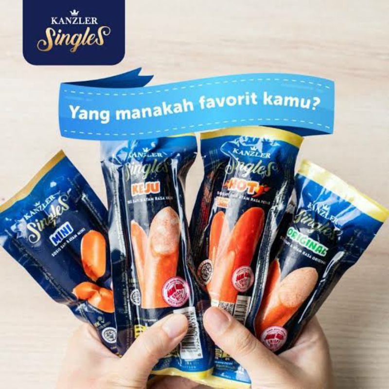 SOSIS KANZLER SINGLES HOT / KANZLER SINGLES ORIGINAL KEJU SIAP MAKAN