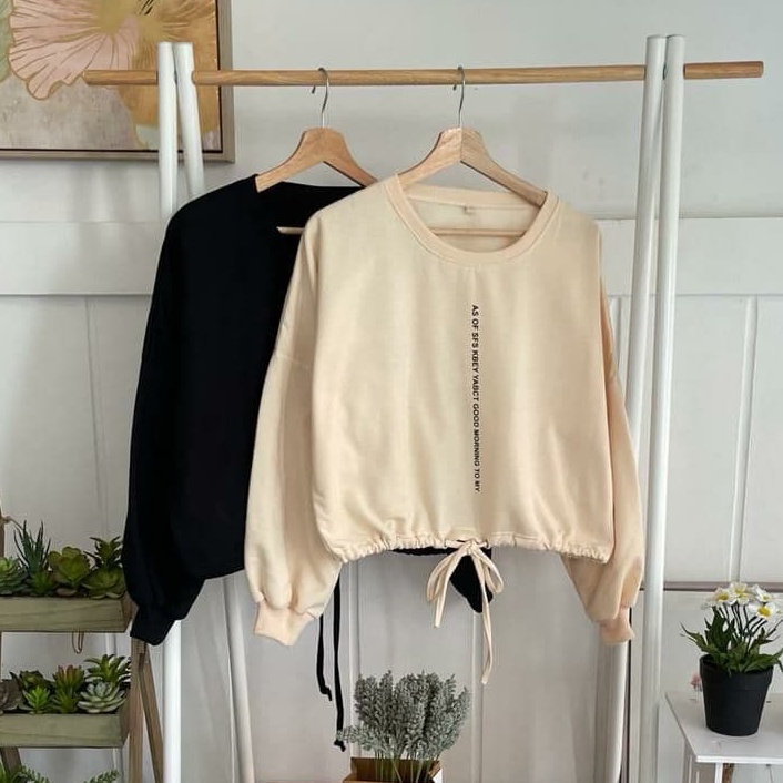 Sweater Crop As Of / Crop Top / Sweater Wanita Crop / Switer Crop Top / Outer Crop / Sweater Korea