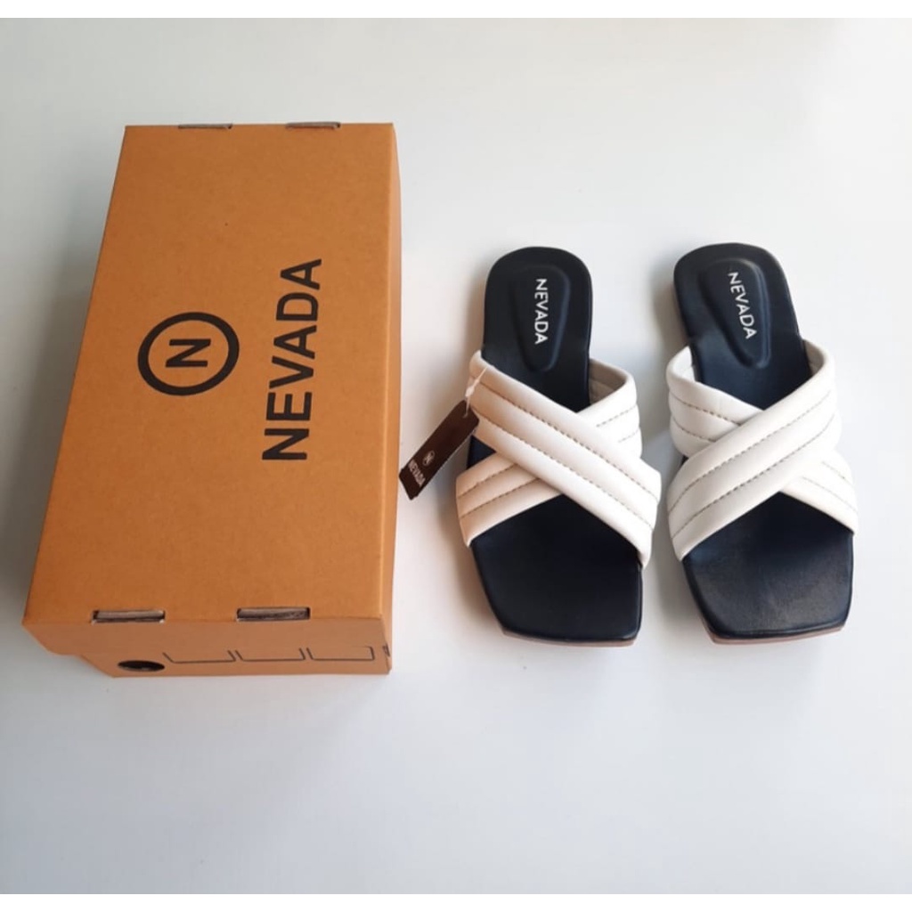 Sandal Wanita Nevada - Sandal Empuk - Sendal Puffy - Sandal Selop