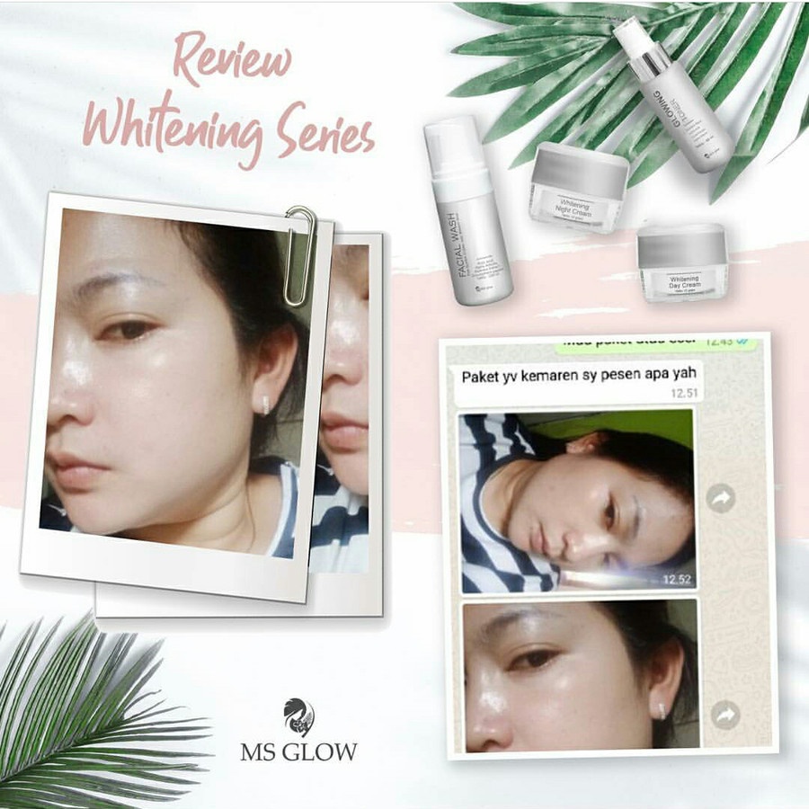 MS Glow ORIGINAL ORI Whitening Series Skincare Perawatan Kecantikan Kulit Wajah Kusam