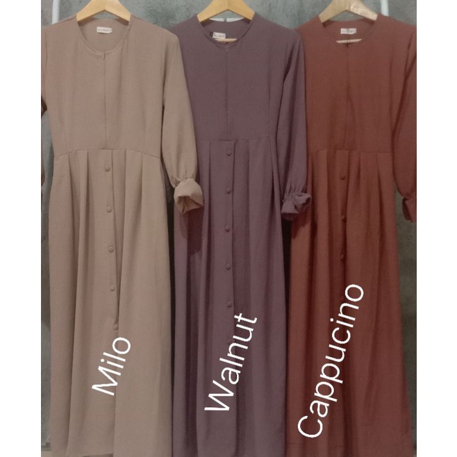 Azima Dress // Gamis terbaru Crinkle size M L XL-5