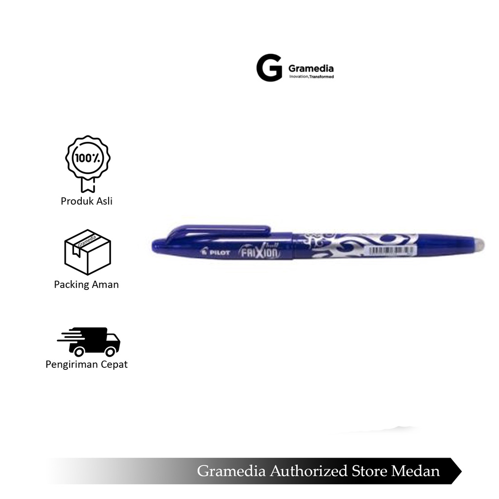 

Gramedia Medan - PILOT BALLPEN FRIXION BL-FR7 07 BLUE
