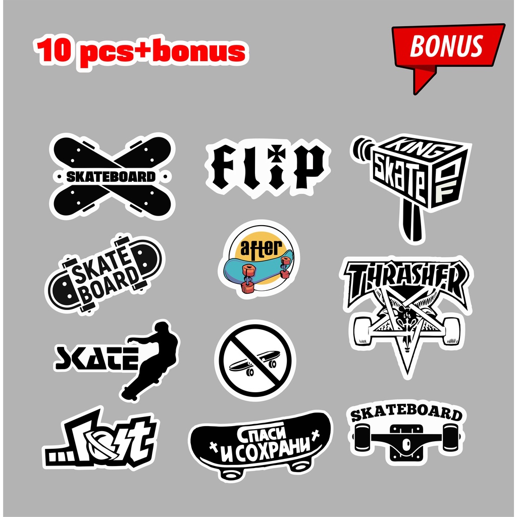 

Paket Stiker SKATEBOARD HYPEBEASR isi 10pcs + Bonus