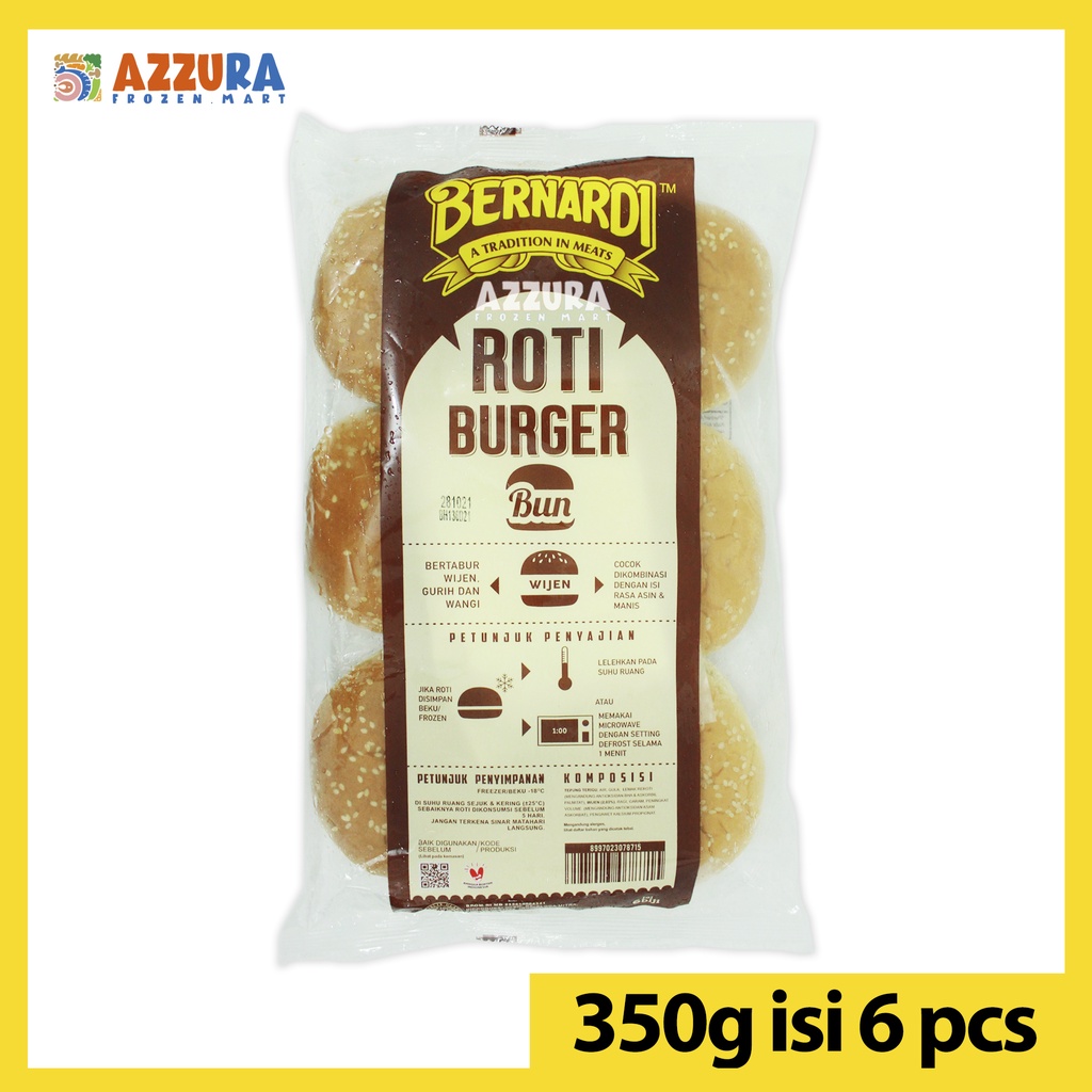 

Bernardi Roti Burger Wijen Ukuran Sedang isi 6pcs