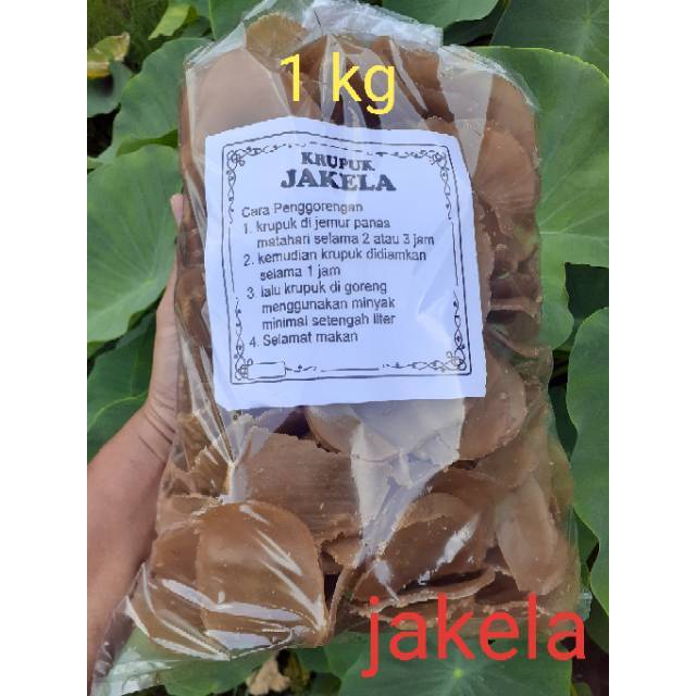 

Kerupuk krupuk kerupuk rasa bawang JAKELA ( mentah ) 1 kg