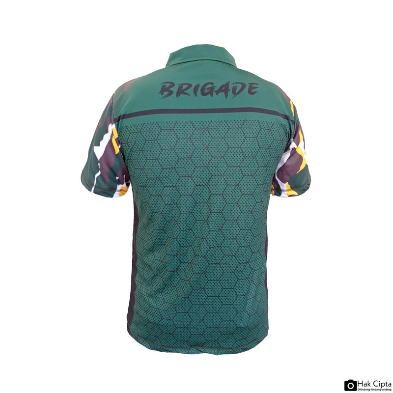 Kaos Kerah Dry Fit BRIGADE / Jersey BRIGADE Full Print - Premium E1