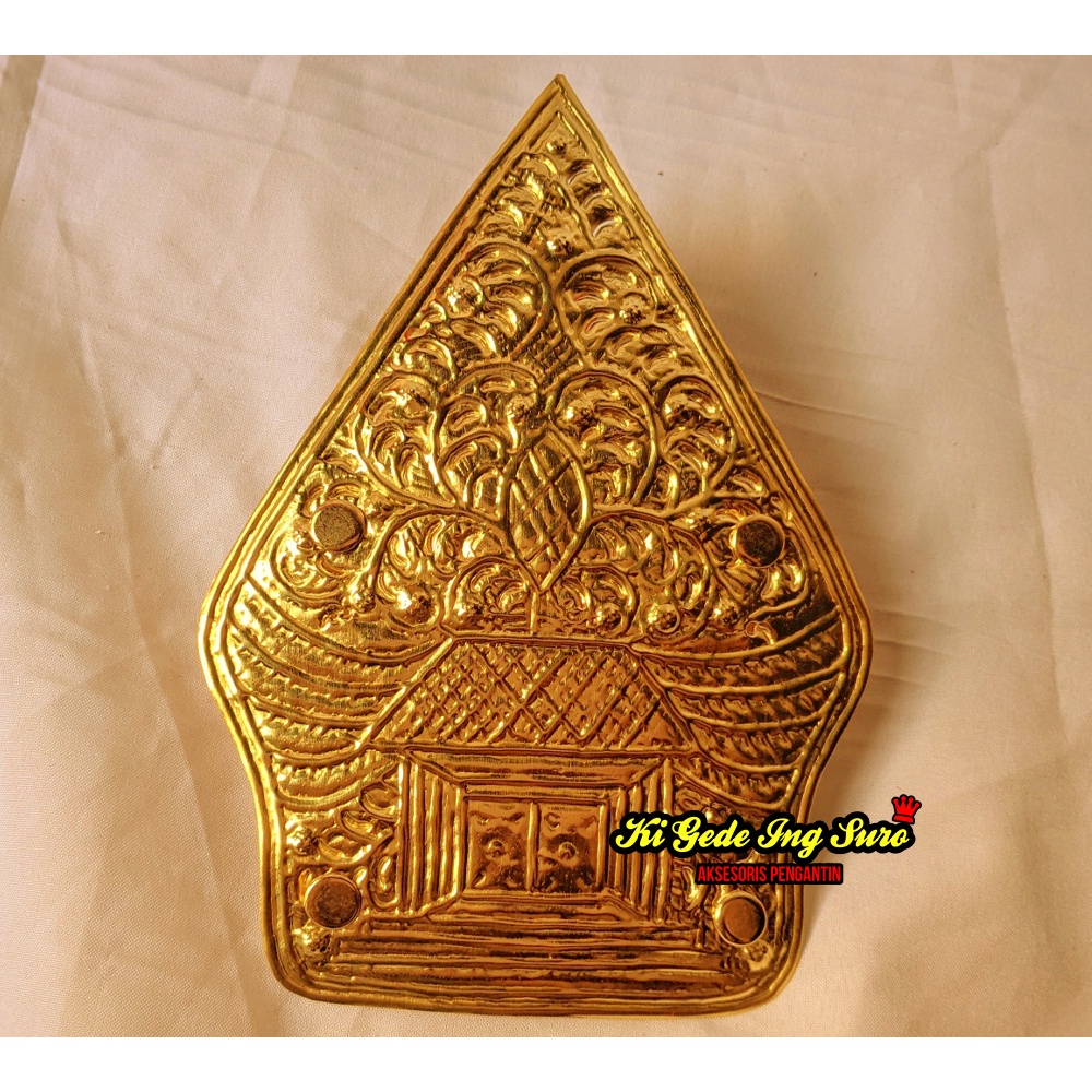 Kepala Pending Kain Pengantin Gunungan/ Sabuk Tari/ Ikat Pinggang/ Badong Timang Palembang Melayu Ja