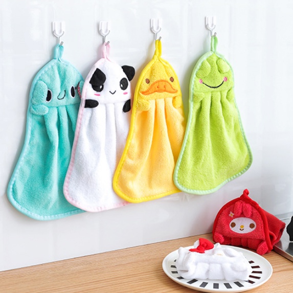 Lap Tangan Handuk Hand Towel Dapur Gantung Kain Karakter Kartun Hewan Lucu