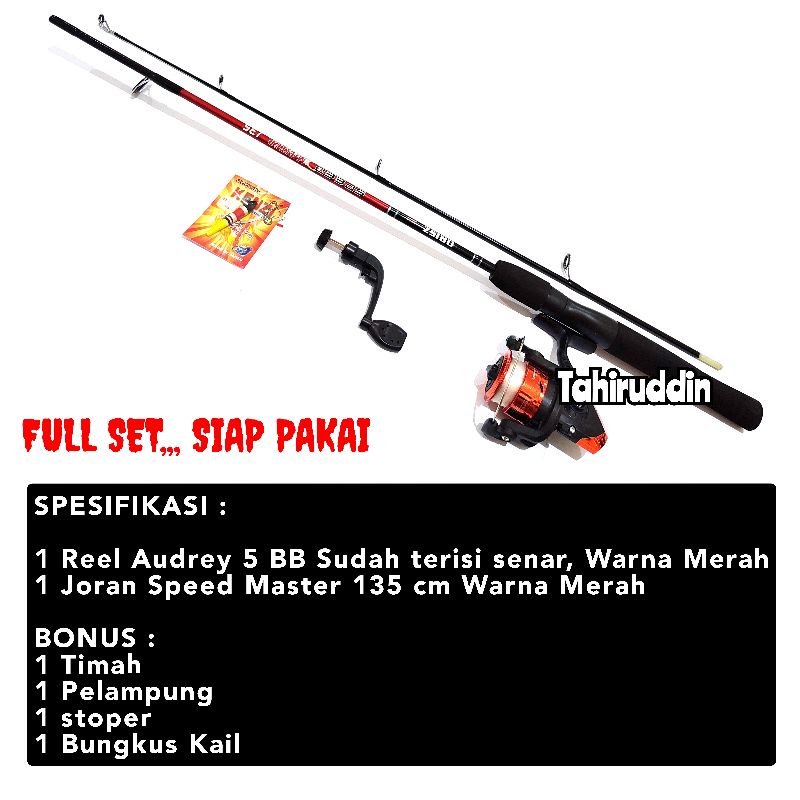 Set Pancing 5 Bearing Joran Sambung Speed Master 1.35 Meter