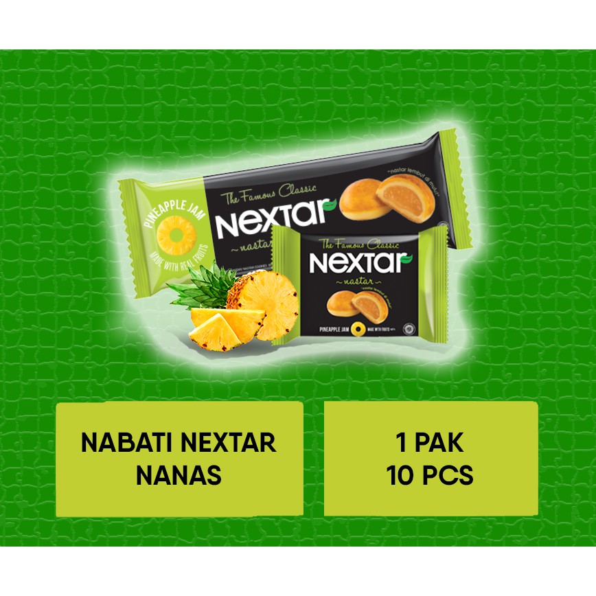 

Nabati Nextar Nanas 1 Pak Isi 10 Pcs