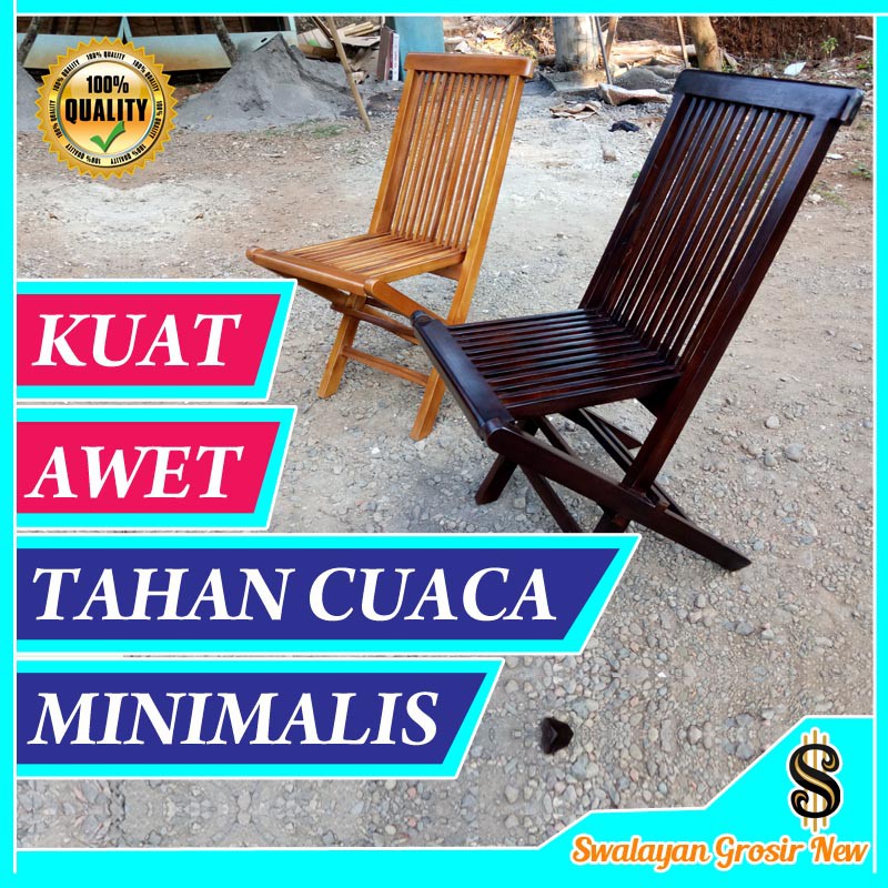 SG05 KURSI TERAS TAMU KAYU JATI LIPAT KURSI TERAS JATI KURSI TERAS KAYU JATI MINIMALIS WARNA