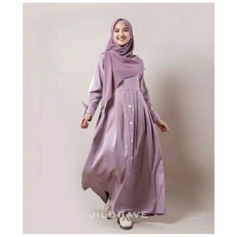 Gamis Naya Dress By Jilbrave/Baju Muslim Dewasa/Dress Casual