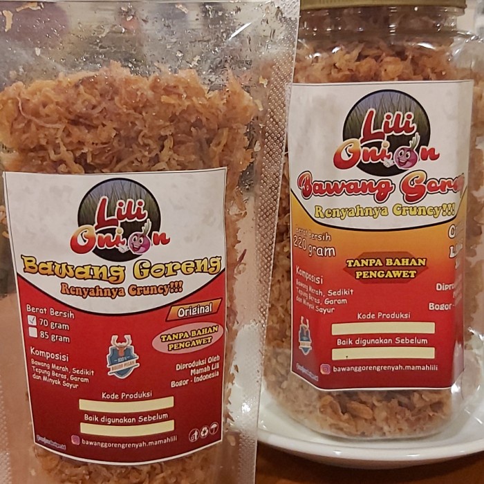 

Vs201Vv Bawang Goreng Gurih Renyah Brebes Asli - 220 Gram Dscscv