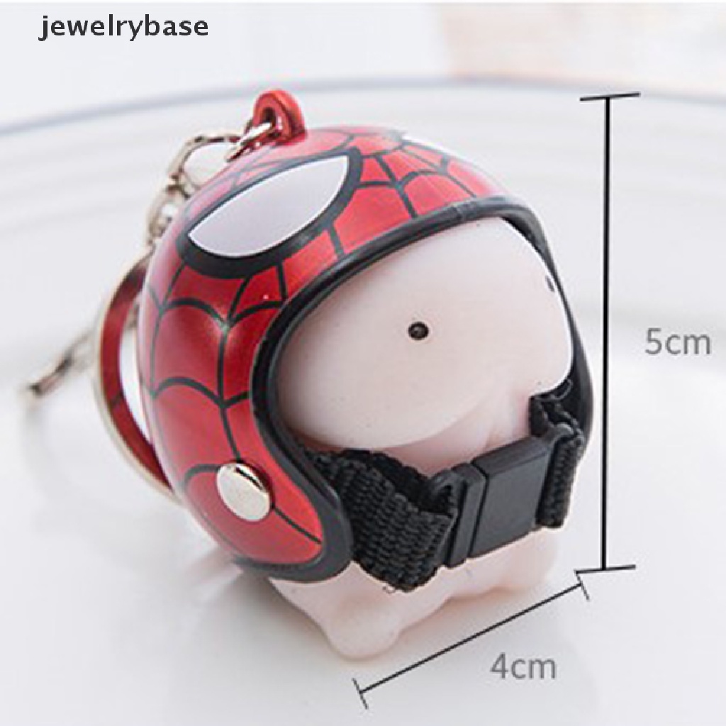 (jewelrybase) 1pc Gantungan Kunci Squishy Helm Dingding Untuk Penghilang Stress