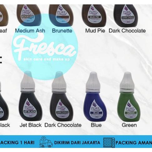 Bio Pure Ink Tinta Sulam Alis Tattoo Tinta Biopure Mini Sulam Bibir - Milk Choco