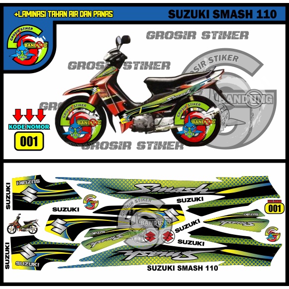STRIPING VARIASI STIKER MOTOR SUZUKI SMASH 110