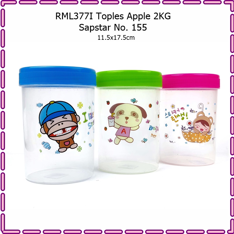 RML377I Toples Makanan Apple 2KG Sapstar No. 155