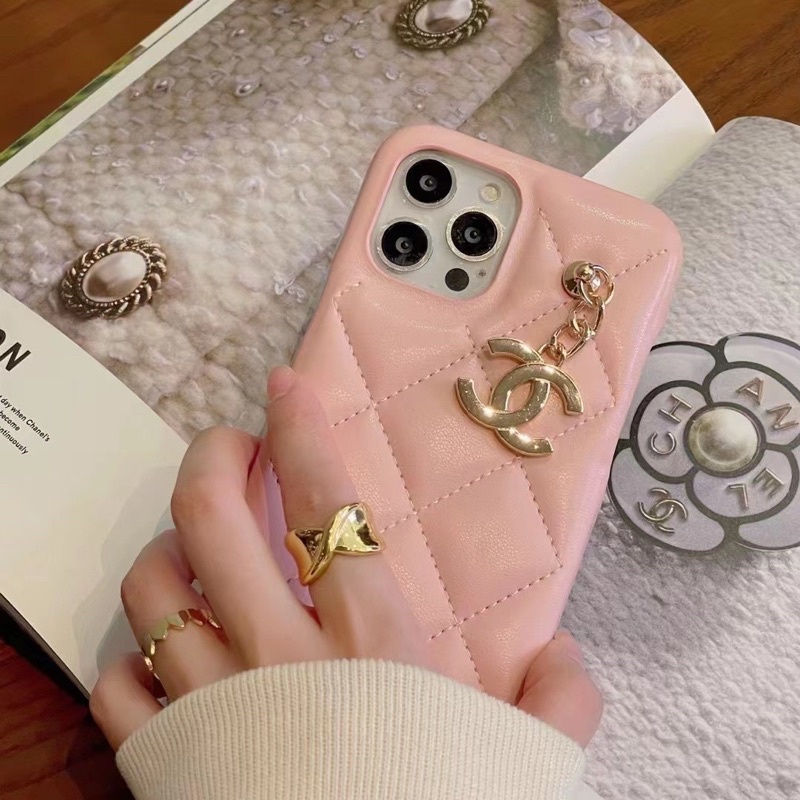 CHANEEL CASE SOFT WITH CHARM IPHONE 13 Pro Max 7 7+ 8 plus X Xs Xr XsMAX 11 11ProMax 12 12Pro 12ProMax Pro Max 13 Pro Max