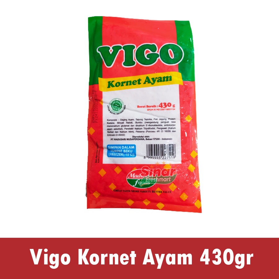 

[SINAR.FRESHMART] VIGO KORNET SAPI ISI 4pc [430gr]