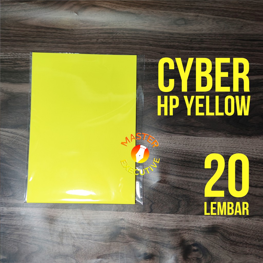 [Pak - 20 Lembar] Sinar Dunia Color Kertas A4 80 gsm Cyber HP Yellow