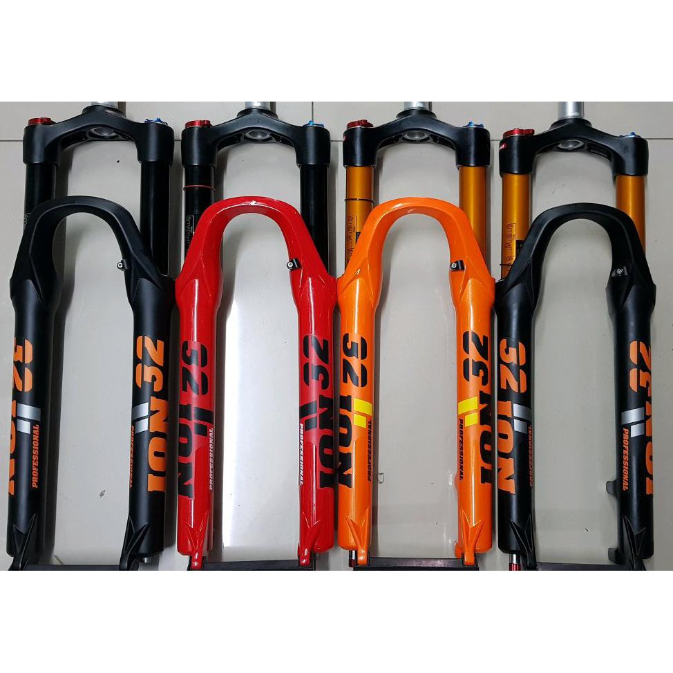 Fork Ion 27.5 Ud32 Travel 120 Black Oversize Non Tapper Lock Rebound Sticker Model Fox