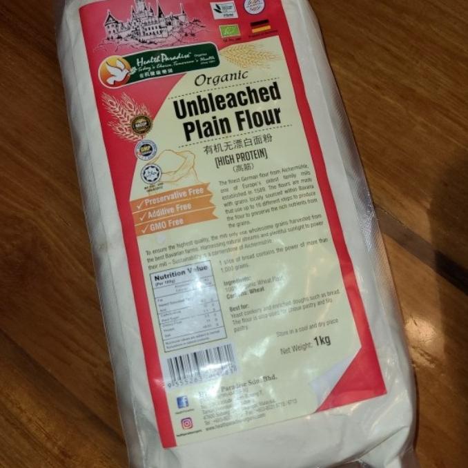 

BAYAR DITEMPAT Organic Unbleached Plain Flour (High Protein) 1kg
