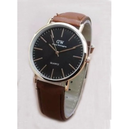 WBS JAM TANGAN COUPLE FREE BATERAI ✅COD KULIT IMPORT GROSIR MURAH PREMIUM PRIA WANITA ANAK REMAJA DEWASA VINTAGE CASUAL QUARTZ DD003-PRIA COKLAT MUDA PH
