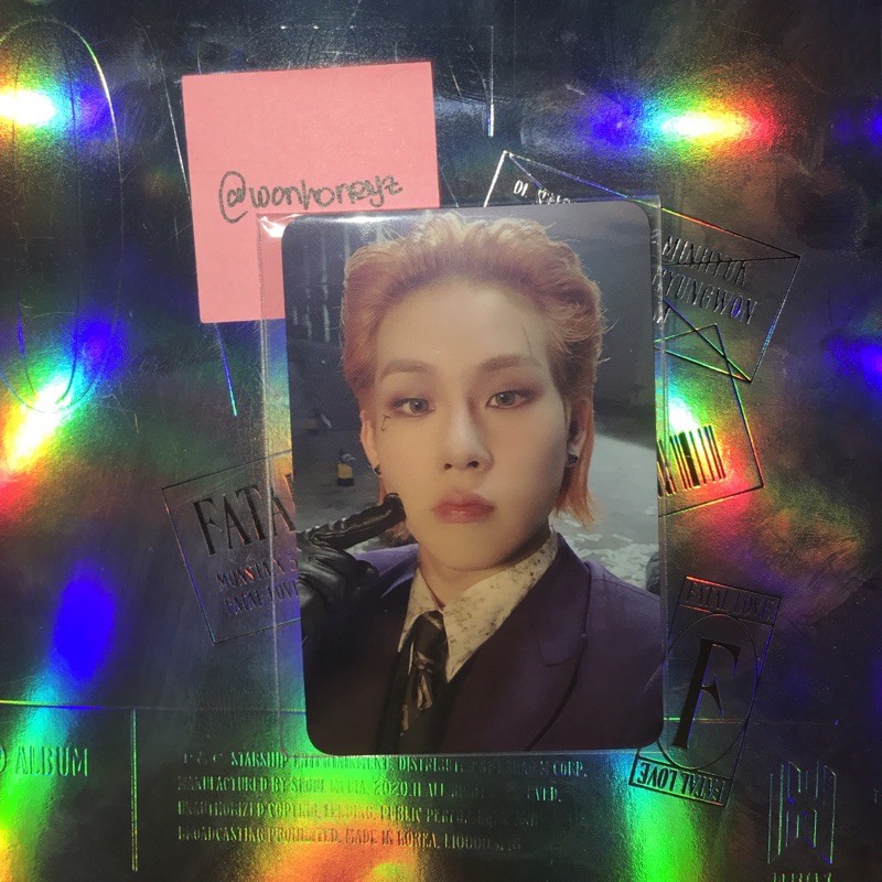 [BOOKED] PC Photocard Monsta X Fatal Love Ktown Benefit Jooheon