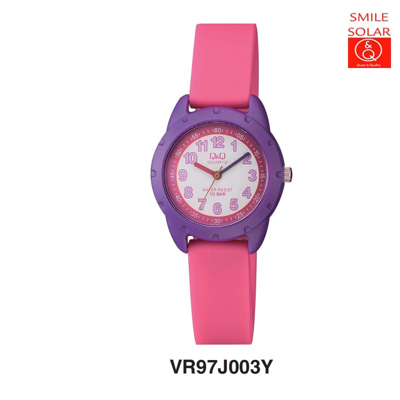 SALE 7.7 Jam Tangan Anak Lucu Colorful Rubber Analog Original Q&amp;Q QNQ QQ VR97 VR97J Series