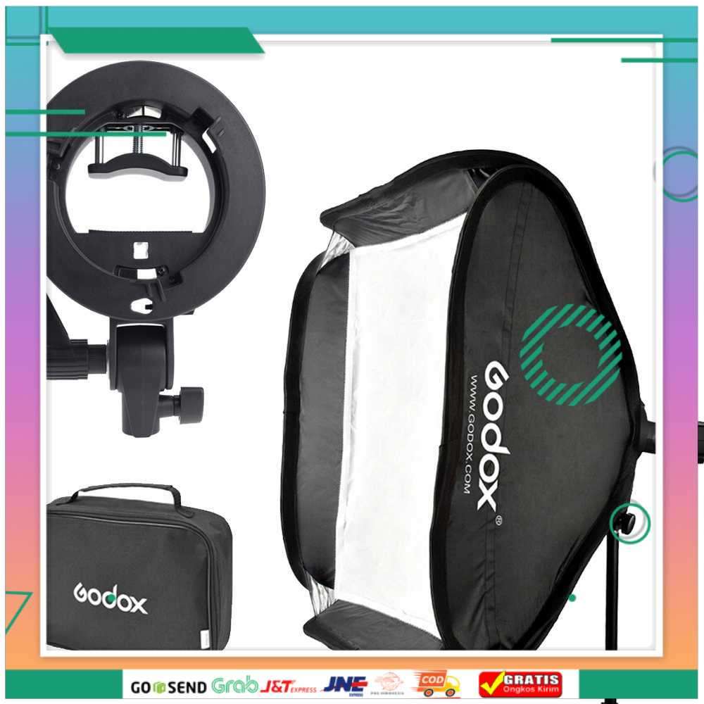 (BISA COD) FTIHSHPGodox S-Type Softbox with Bowens Mount for Speedlite - SF-UV