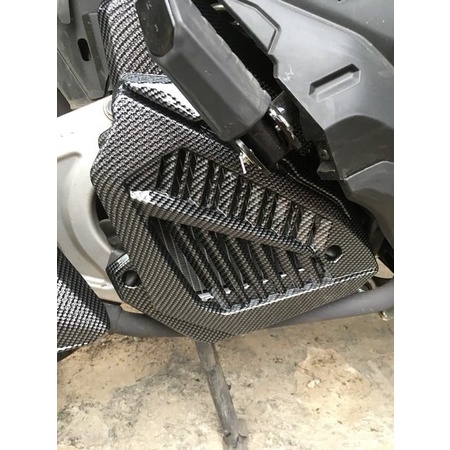 Cover Tutup Radiator Honda Vario 150 New Karbon Carbon Nemo Original PNP - Charmoto