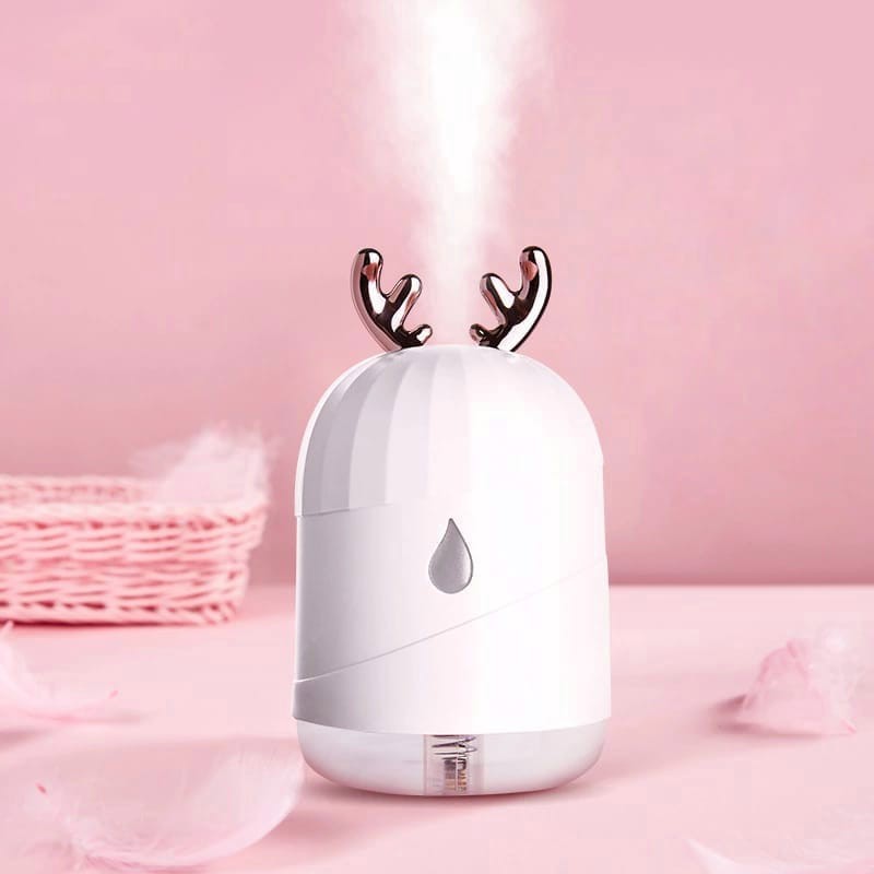 [TAFFWARE] Humidifier Aromatherapy Ultrasonic Pewangi Ruangan Air Diffuser Aroma Terapi Purifier Oil Nano Spray-Rusa Putih