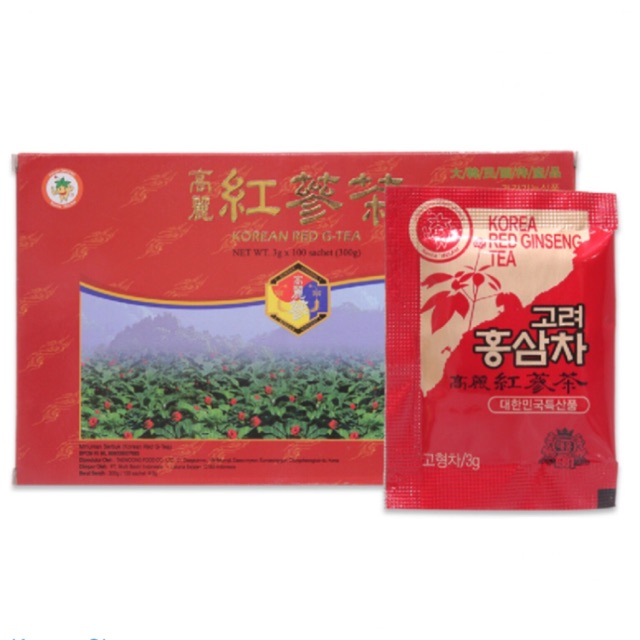 

Korean Red Ginseng Tea 100 sachets x 3 gram