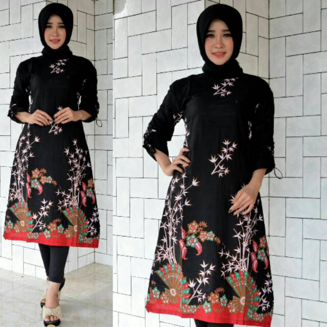 TUNIK BATIK - TUNIK CEWEK - BAJU KANTOR BATIK