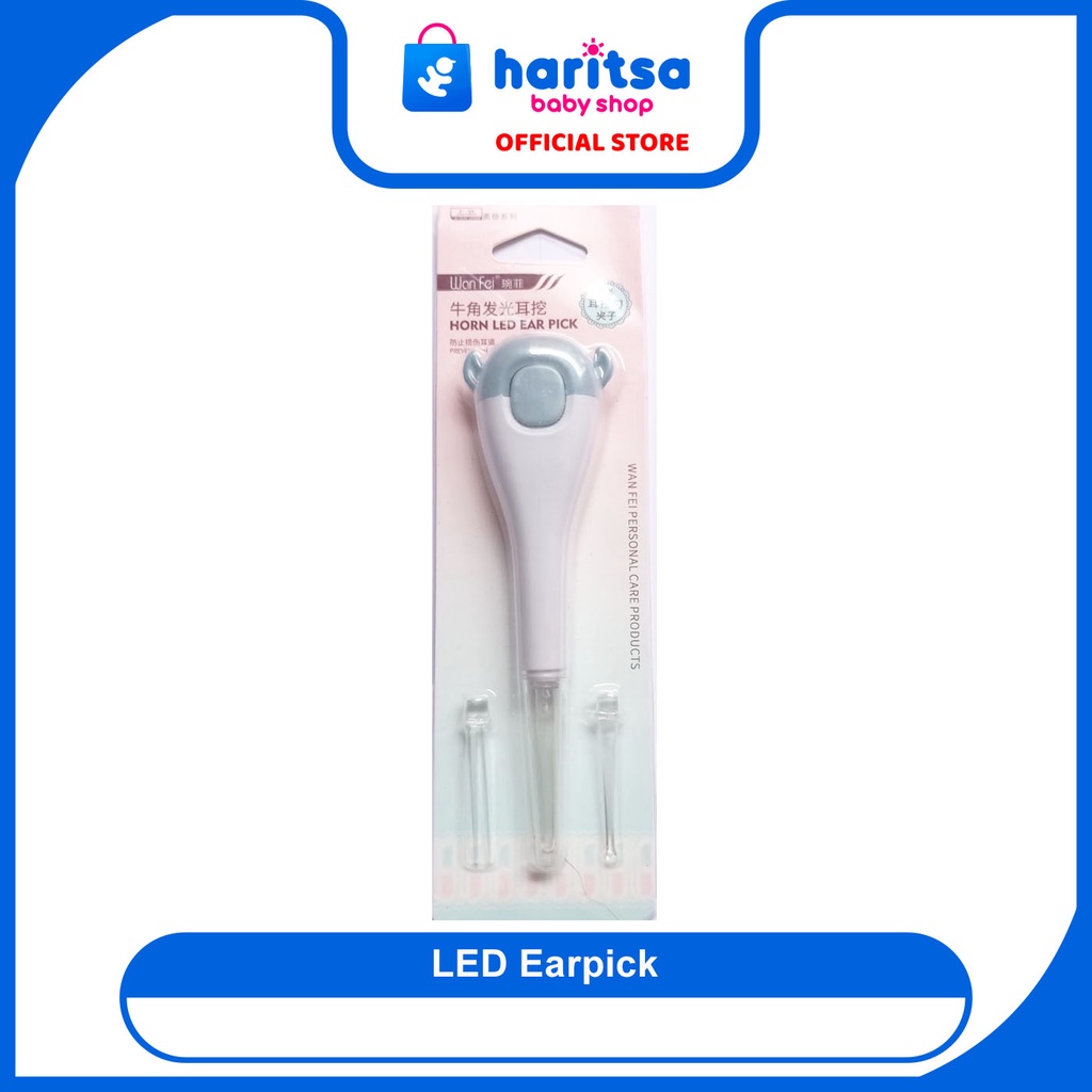 Lead Earpick Karakter / Pembersih Telinga Led Motif Owl/Flashlight Earpick